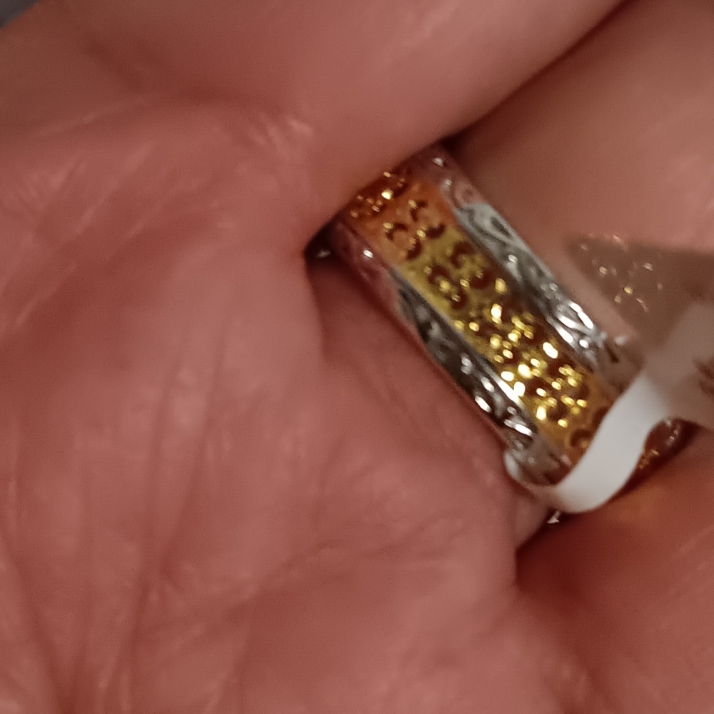 COCKTAIL RING 18K YELLOW GOLD OVER STERLING SILVER SIZE… - Picture 9 of 12